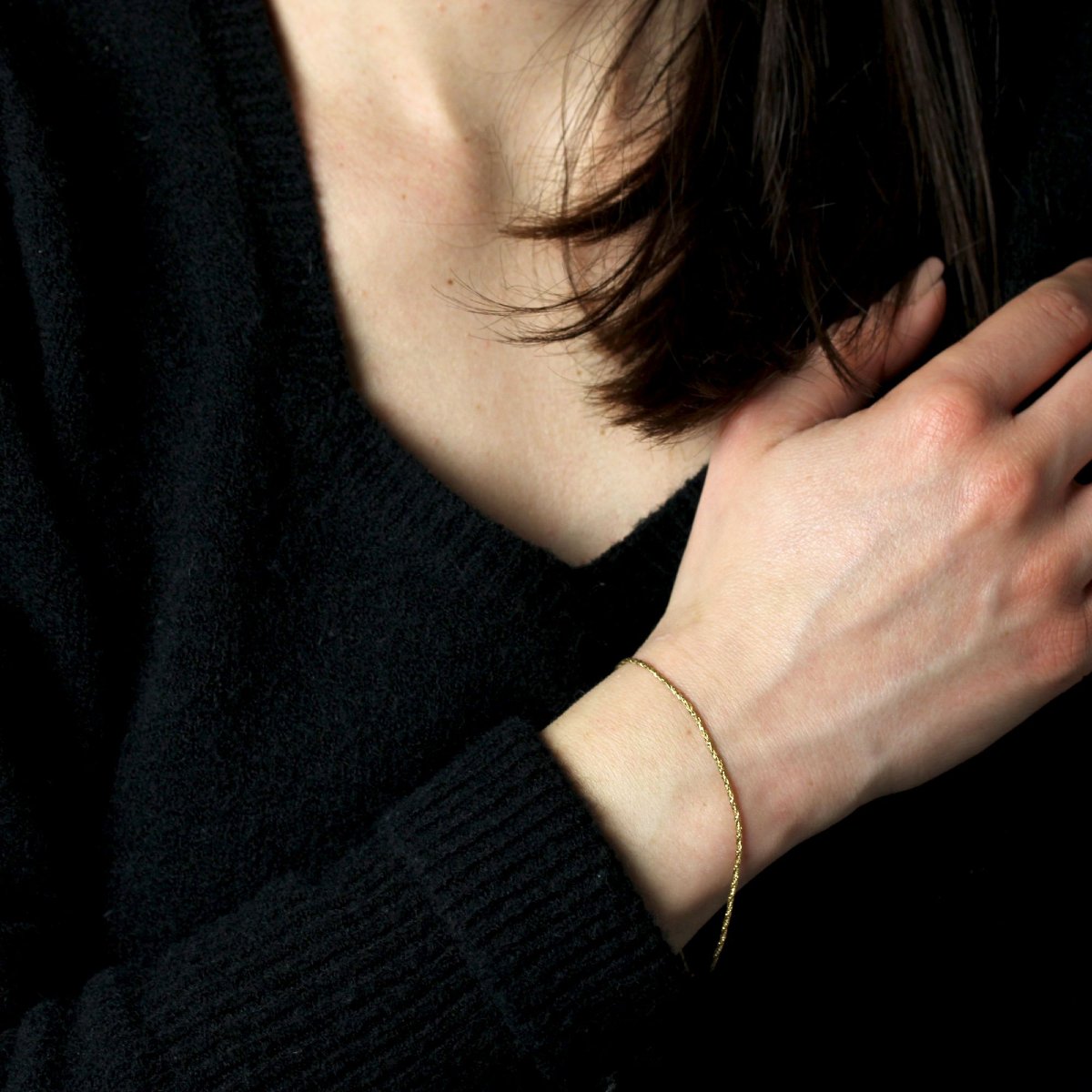 Fin Bracelet Or Jaune-photo-2