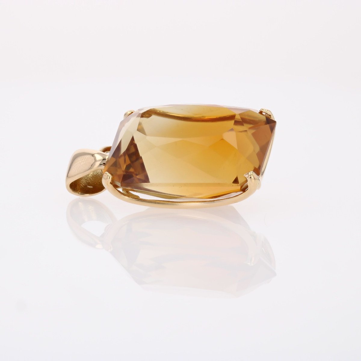 Pendentif Vintage Citrine-photo-4