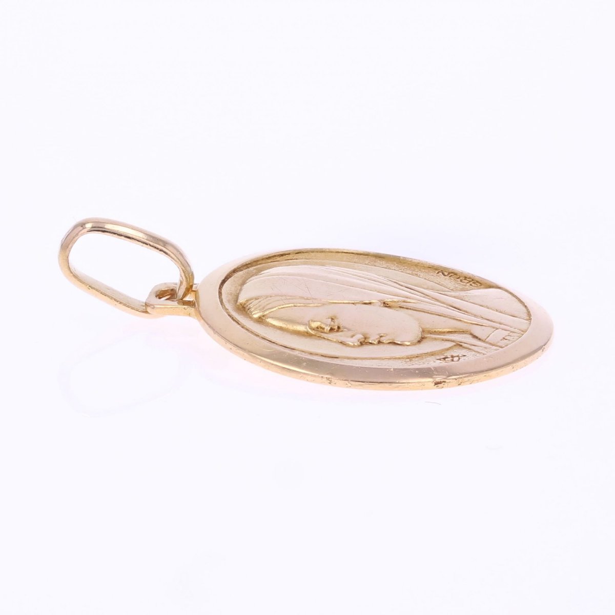 Médaille Vierge Or Rose Signée Grün-photo-4