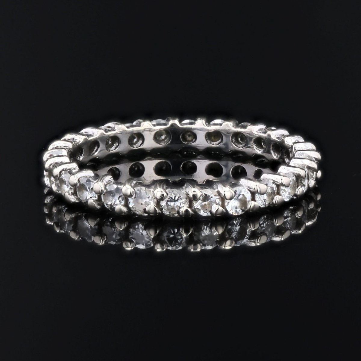 Fine alliance diamants tour complet or blanc-photo-1