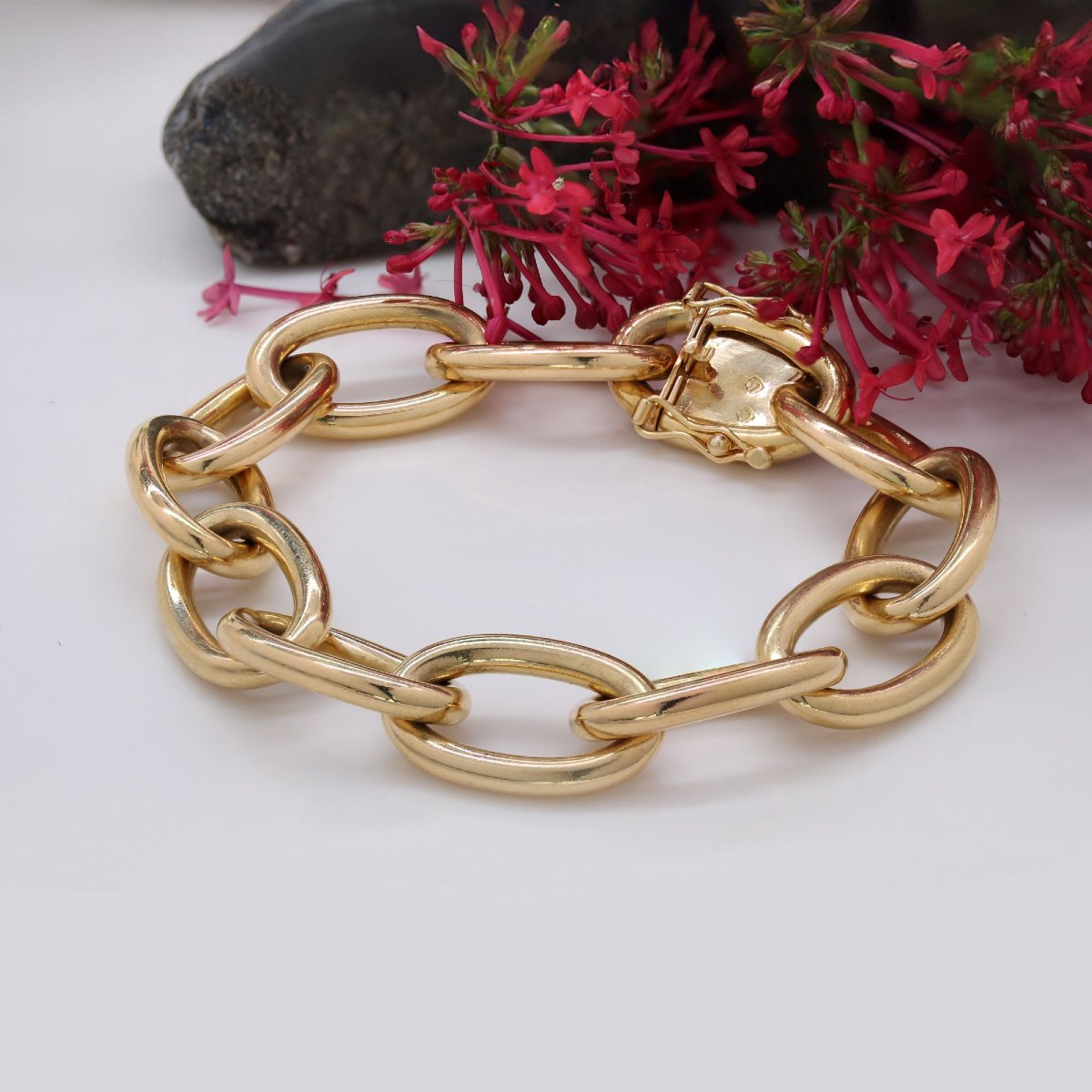 Bracelet or jaune maille forçat-photo-3