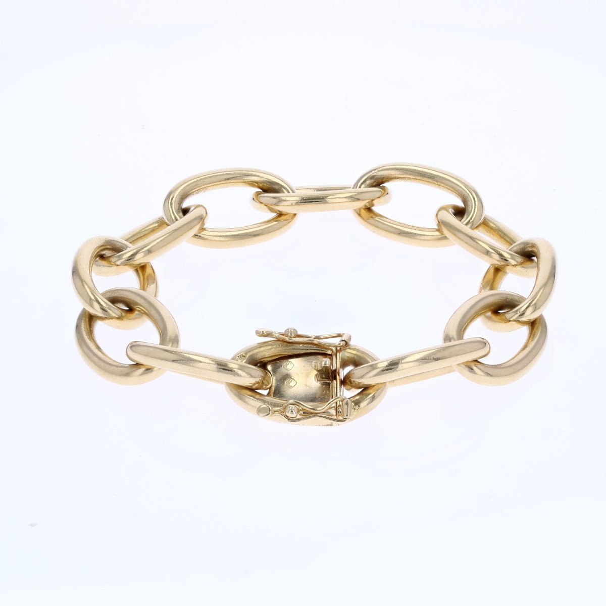 Bracelet or jaune maille forçat-photo-5