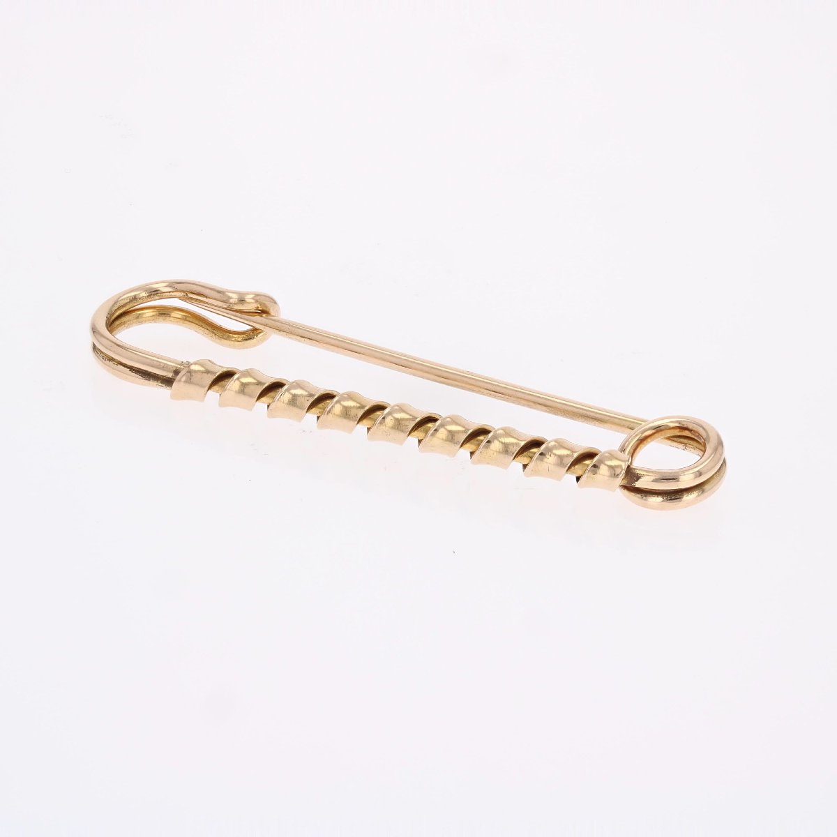 Rose Gold Safety Pin Brooch-photo-4