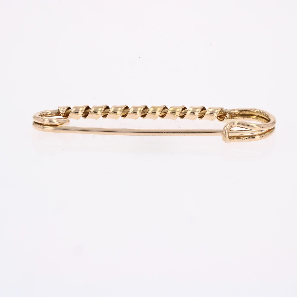 Rose Gold Safety Pin Brooch-photo-3