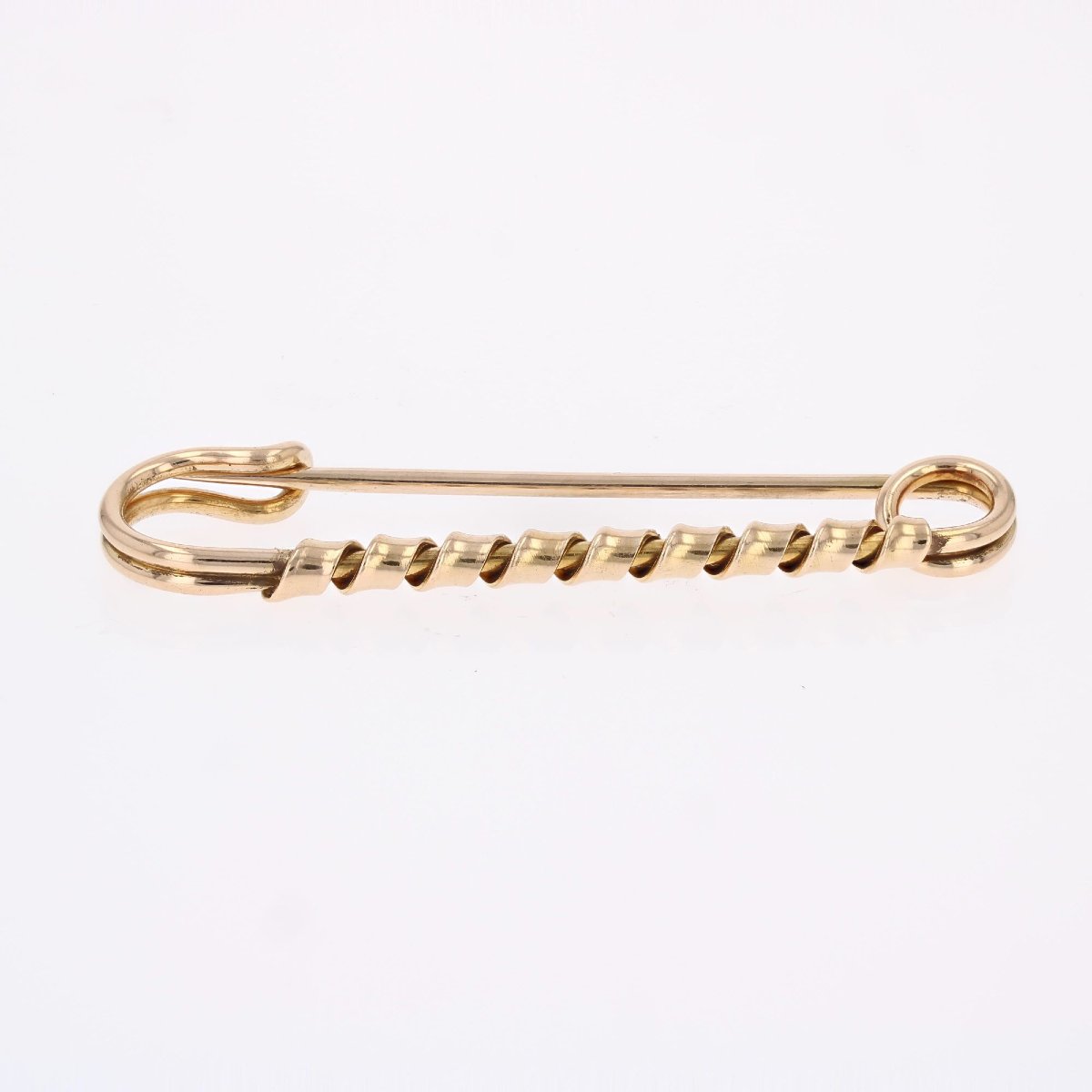 Rose Gold Safety Pin Brooch-photo-4