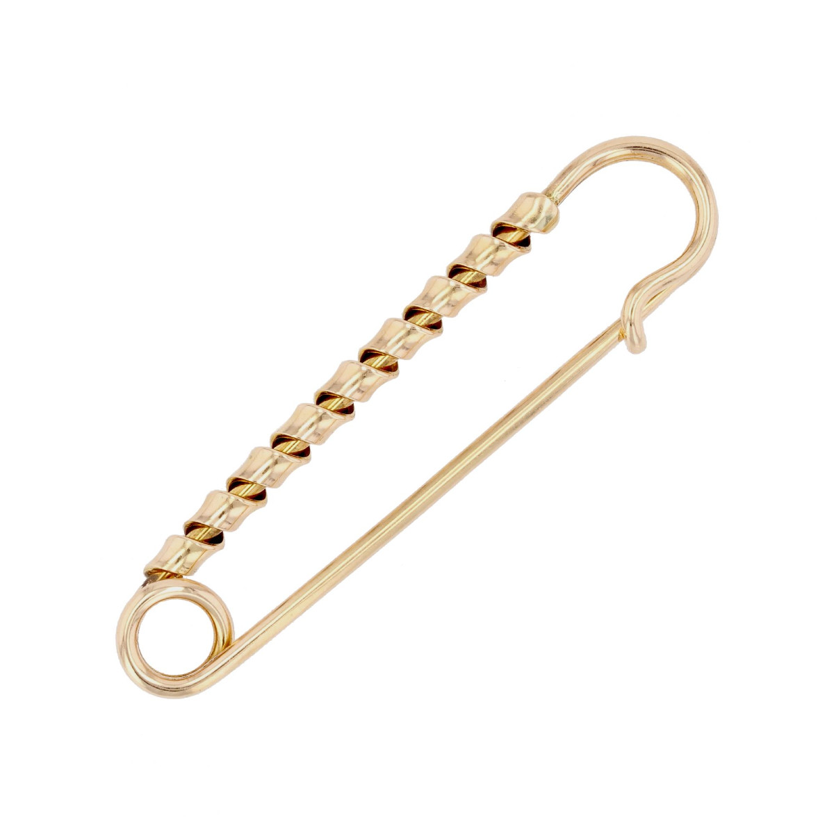 Rose Gold Safety Pin Brooch