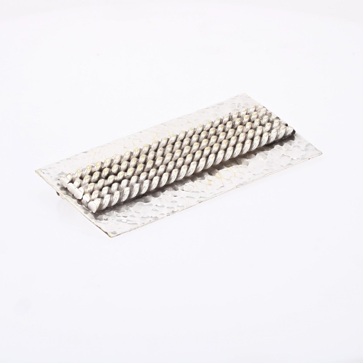 Rectangular Silver Brooch-photo-1
