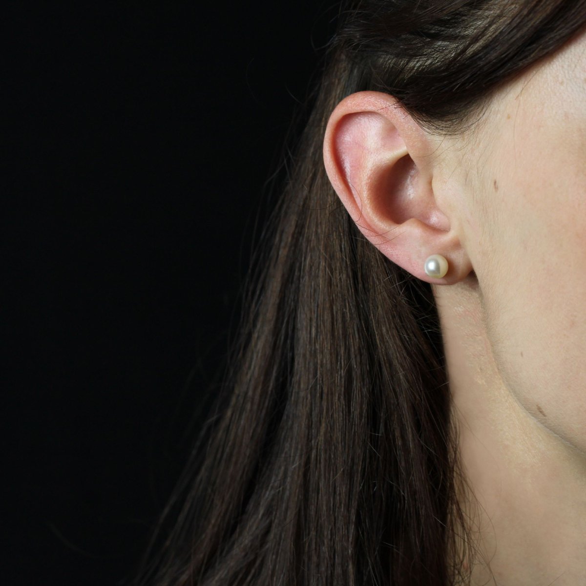 Puces d'oreilles perles de culture or jaune-photo-2