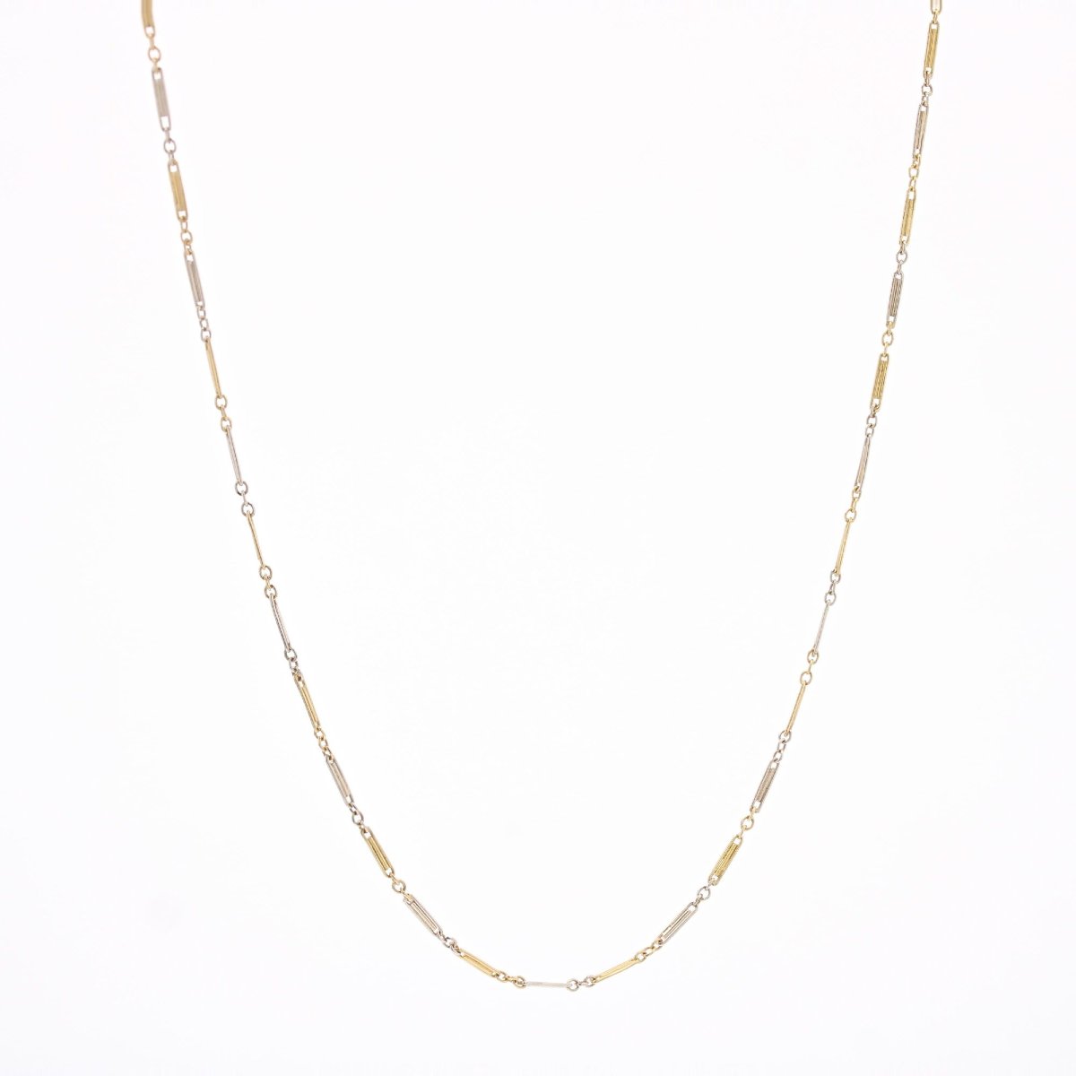 Fine Antique Yellow Gold Chain With Gold Clasps-photo-1