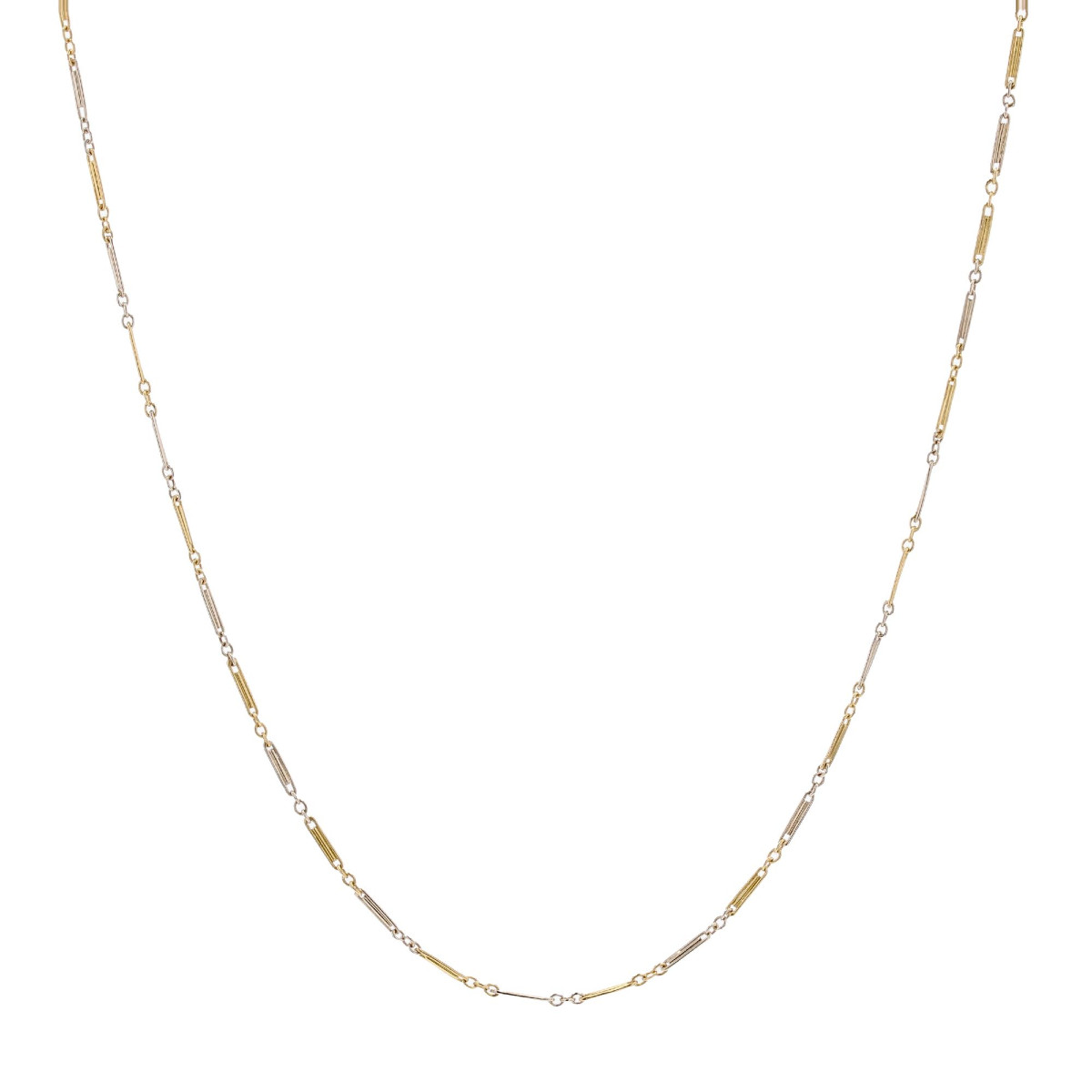 Fine Antique Yellow Gold Chain With Gold Clasps