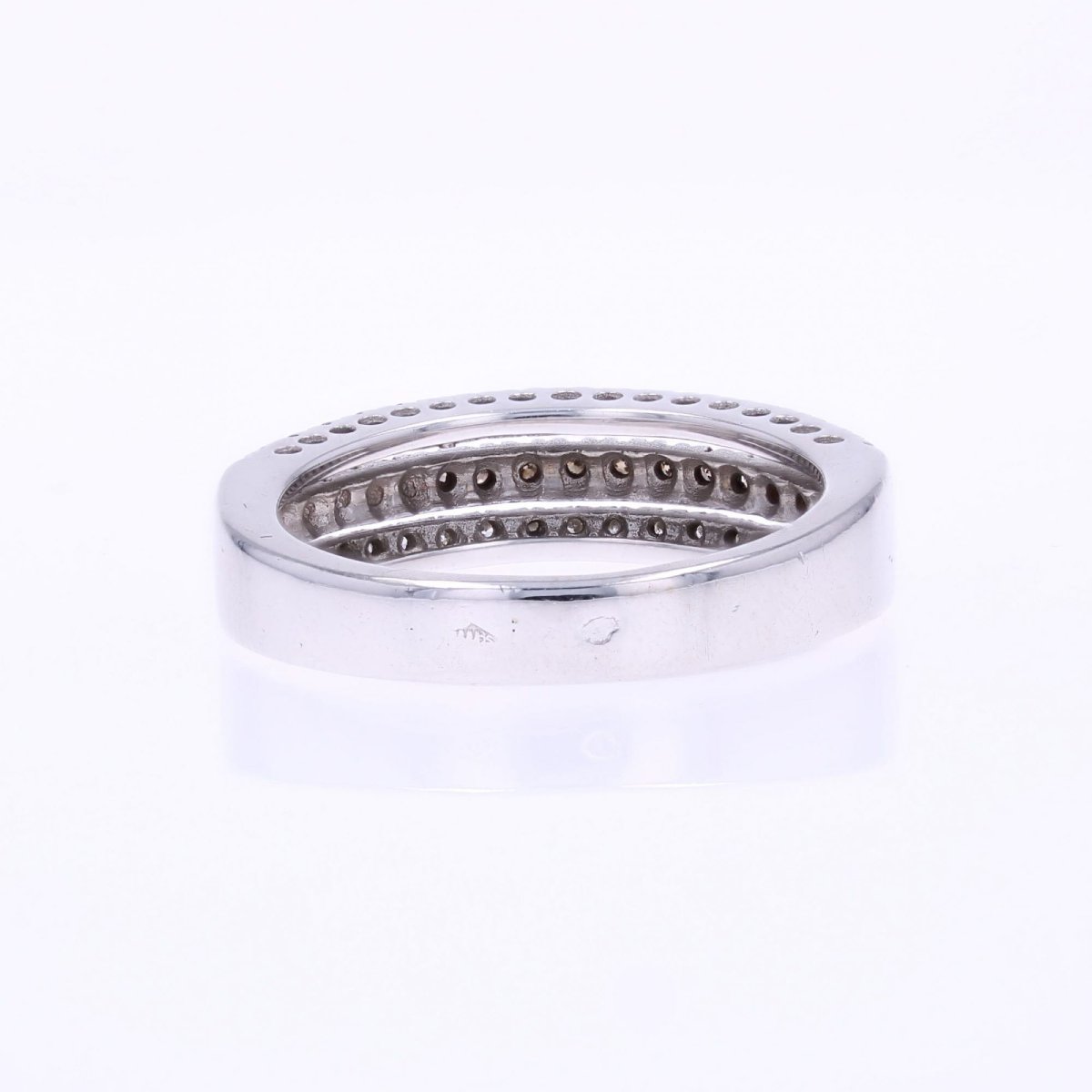 Triple Row Diamond Bangle Ring-photo-3