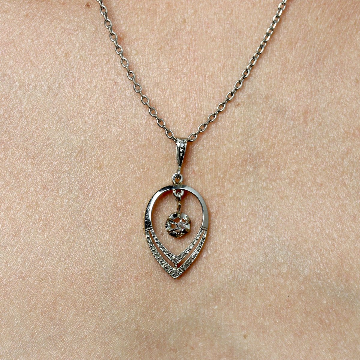 Antique Diamond Pendant-photo-2