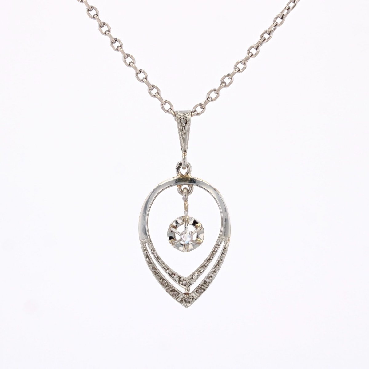 Antique Diamond Pendant-photo-3