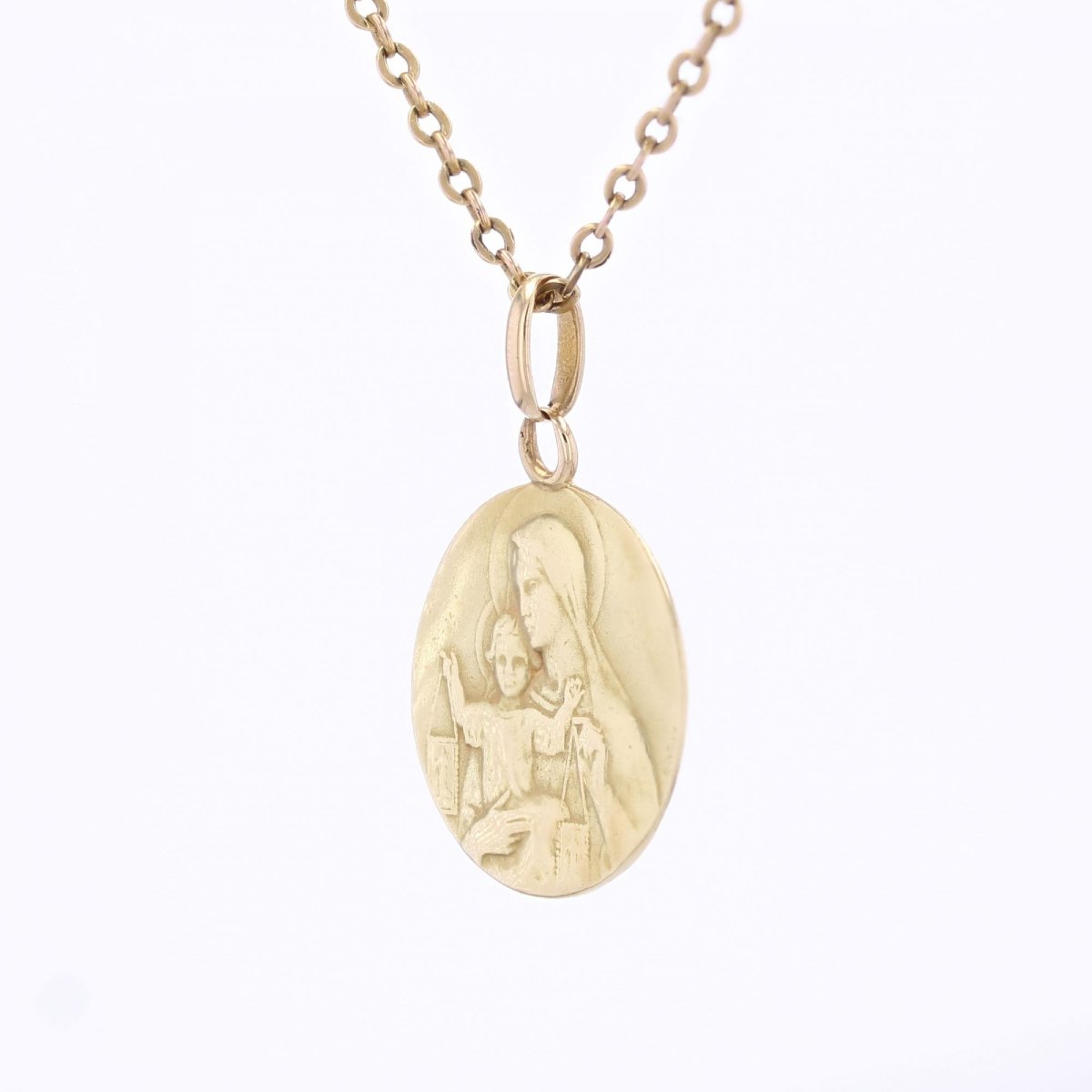 Two-sided Medal Christ And Virgin Scapular-photo-4