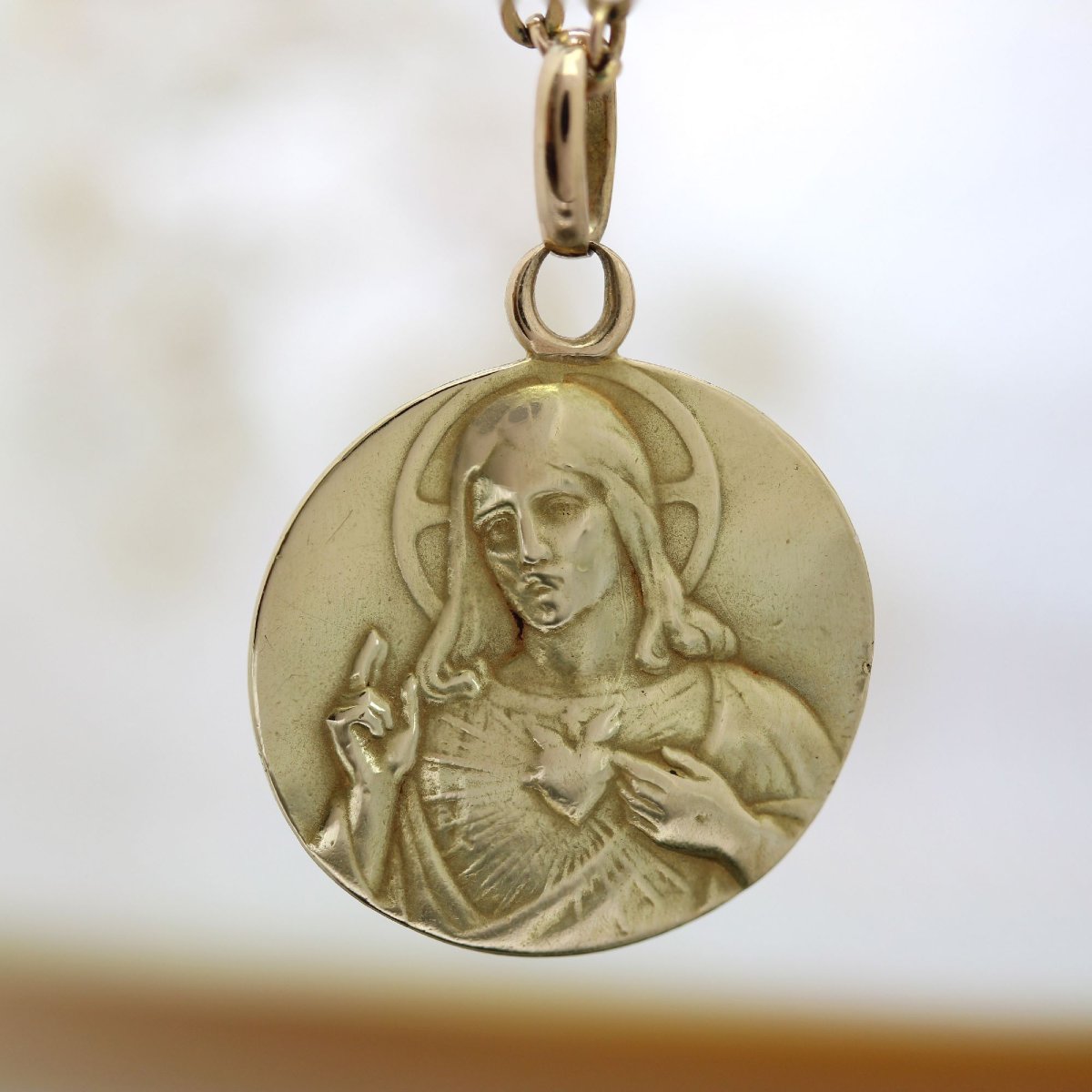 Two-sided Medal Christ And Virgin Scapular-photo-3