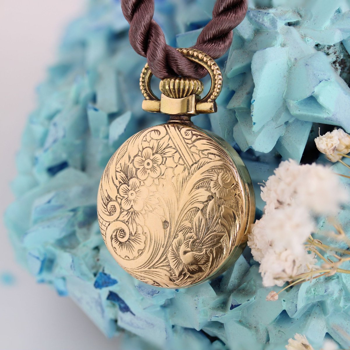 Pendentif Montre de dame Flamor or jaune-photo-3