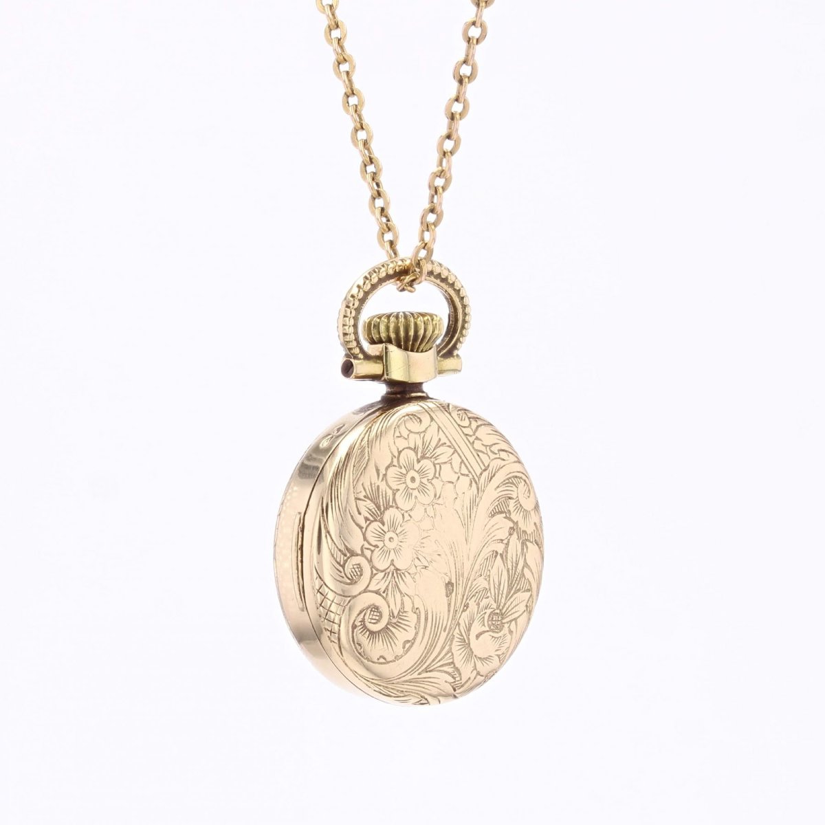 Pendentif Montre de dame Flamor or jaune-photo-1