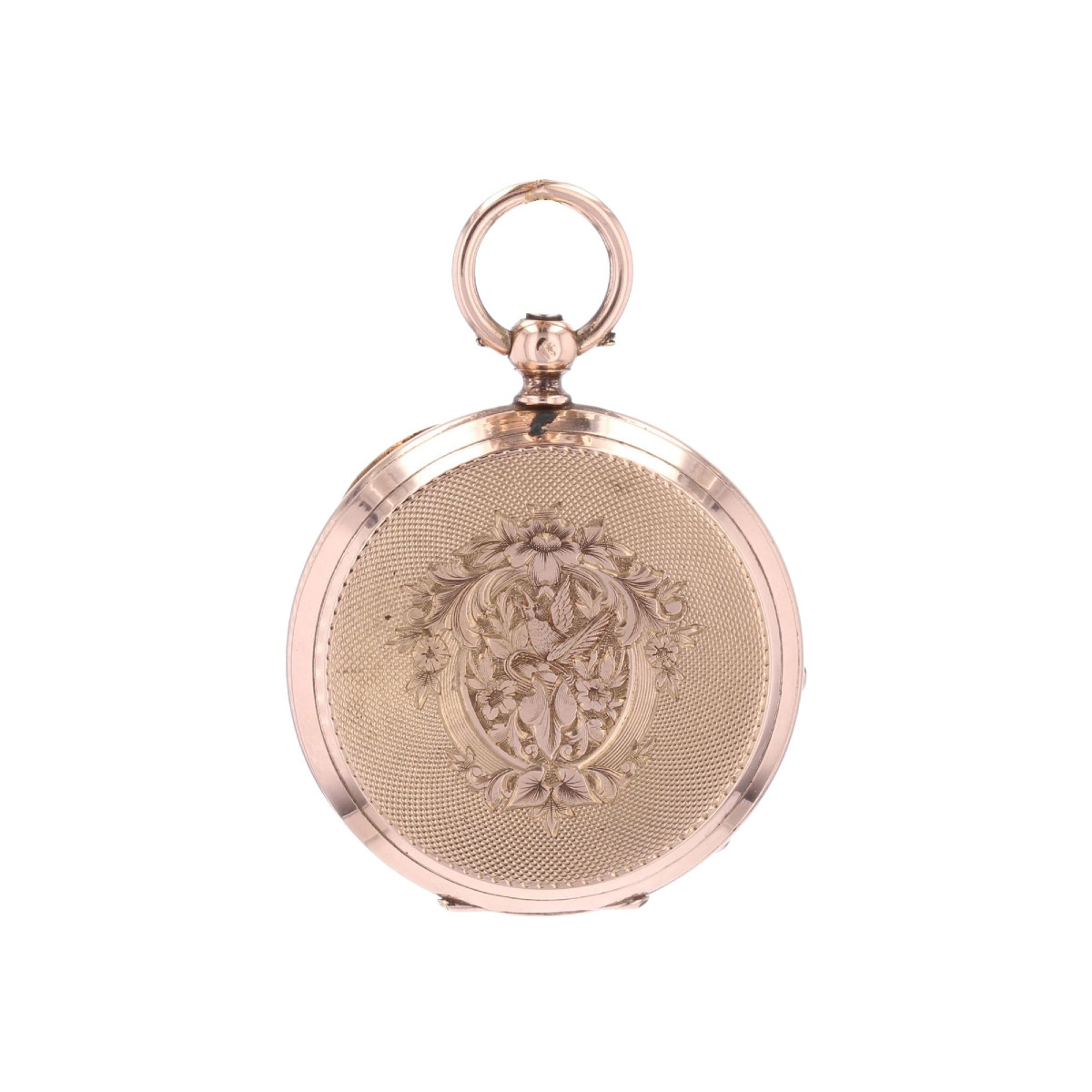 Antique Engraved Rose Gold Collar Watch