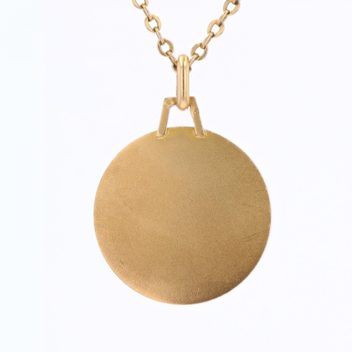 Yellow Gold Aries Medal-photo-3