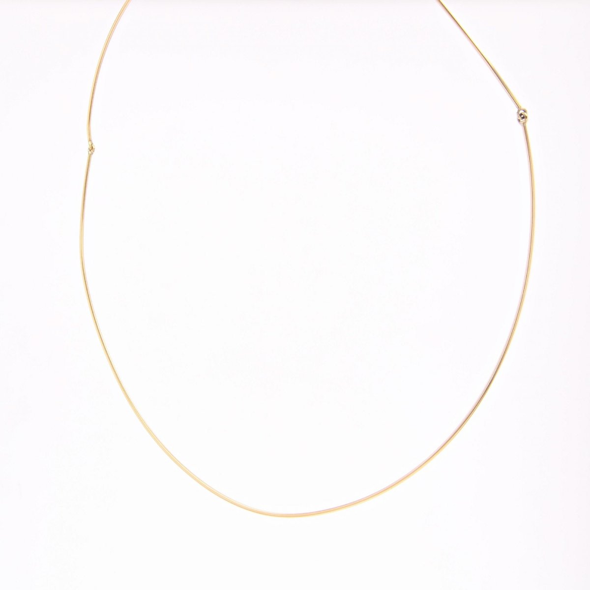 Yellow Gold Cable Necklace-photo-4