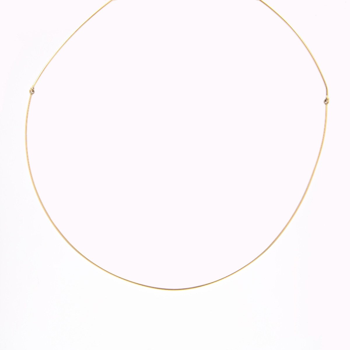 Yellow Gold Cable Necklace-photo-2