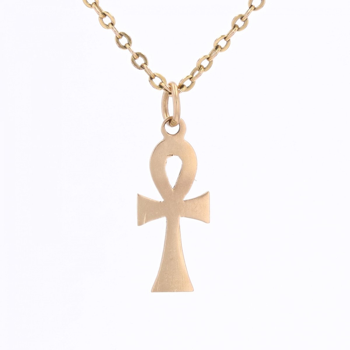 Yellow Gold Egyptian Cross-photo-2
