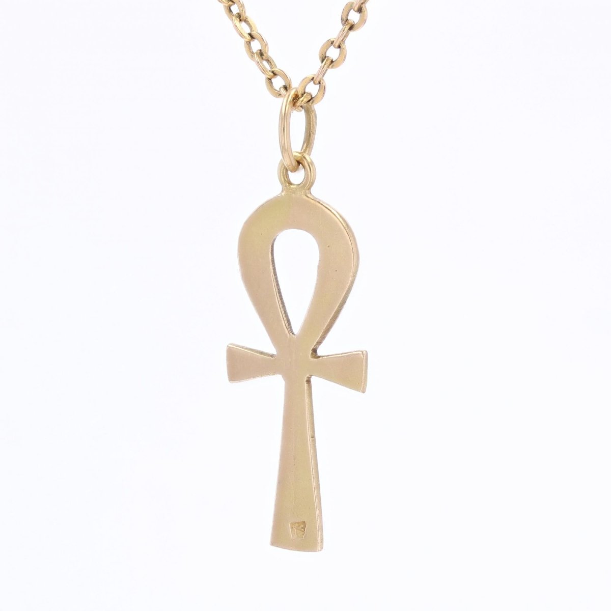 Croix de Vie égyptienne or jaune-photo-1