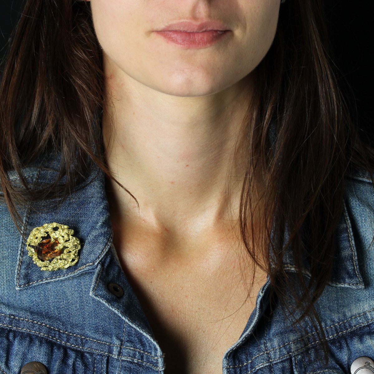 Broche Stern Citrine brute-photo-2
