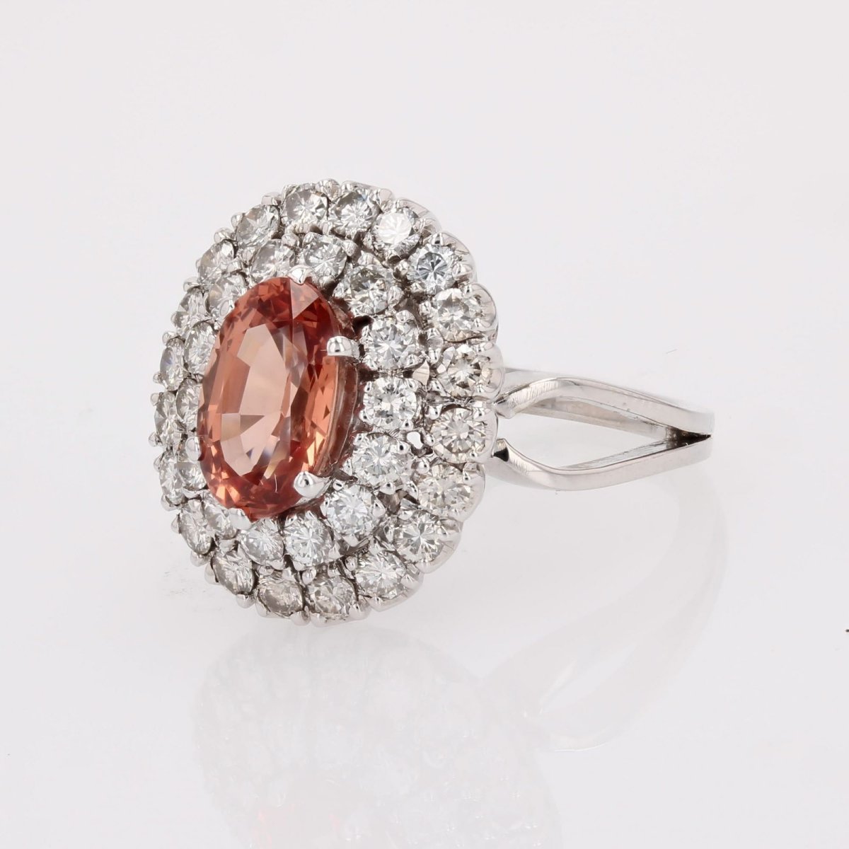 Retro Malaya Garnet Diamond Ring-photo-5