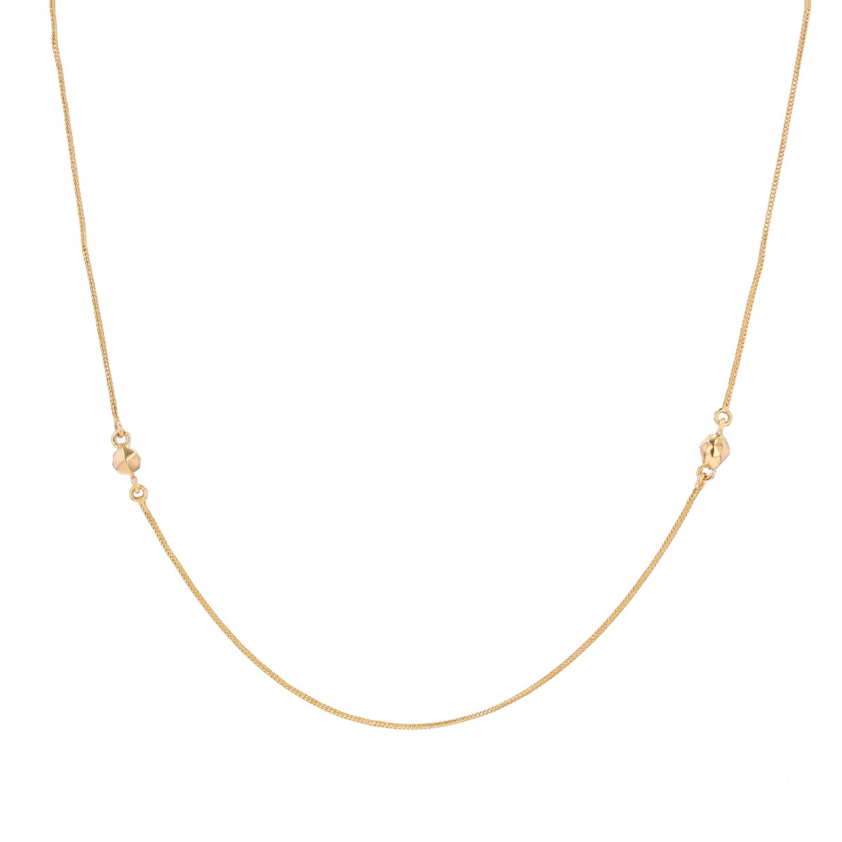 Chaine sautoir fine ancienne et ses perles d'or