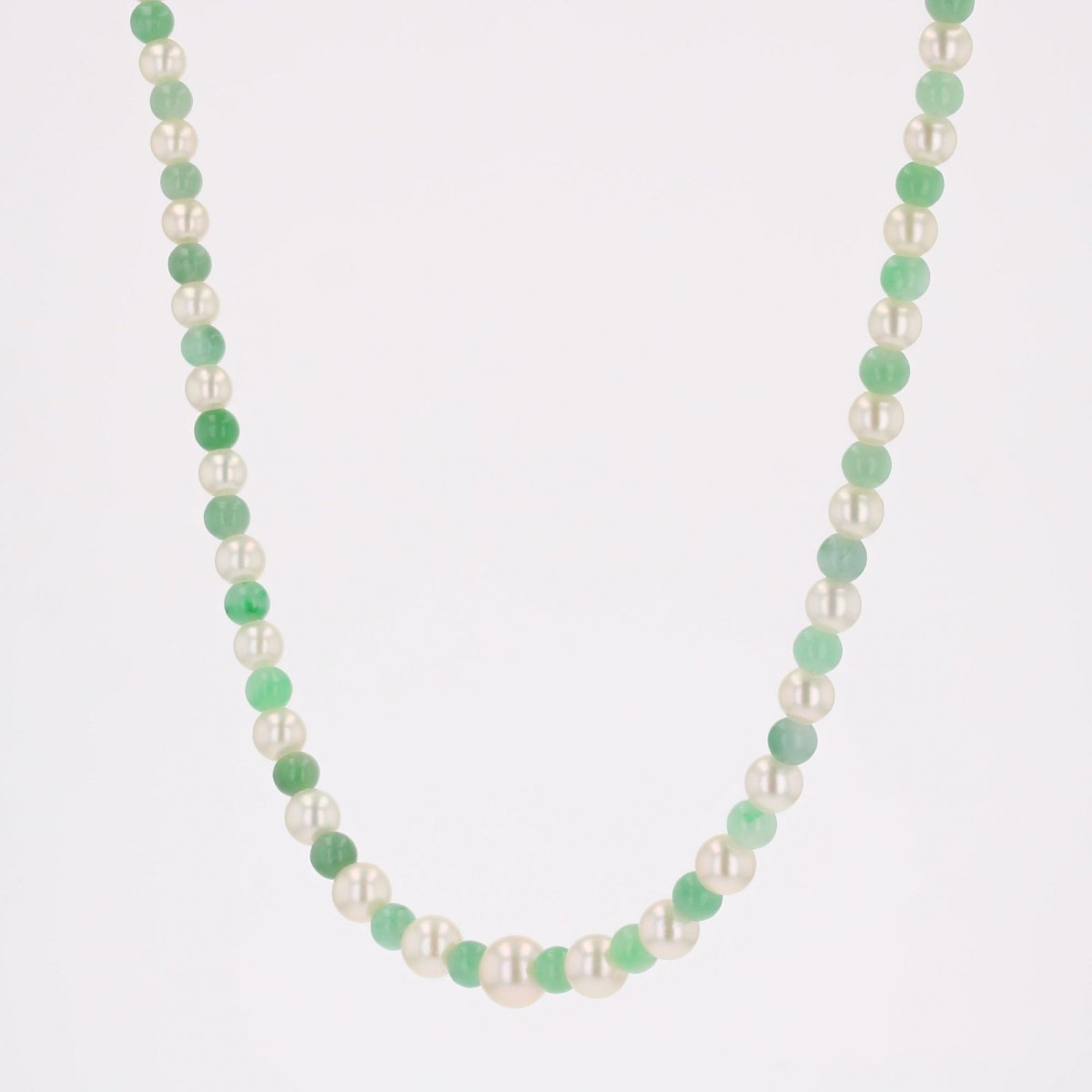 Collier perles de jade et perles de culture-photo-5