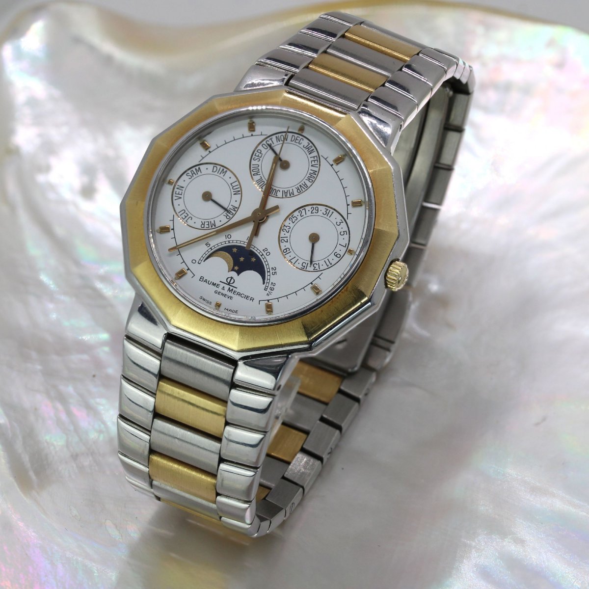 Montre Baume et Mercier Riviera Calendrier Face de la Lune-photo-3