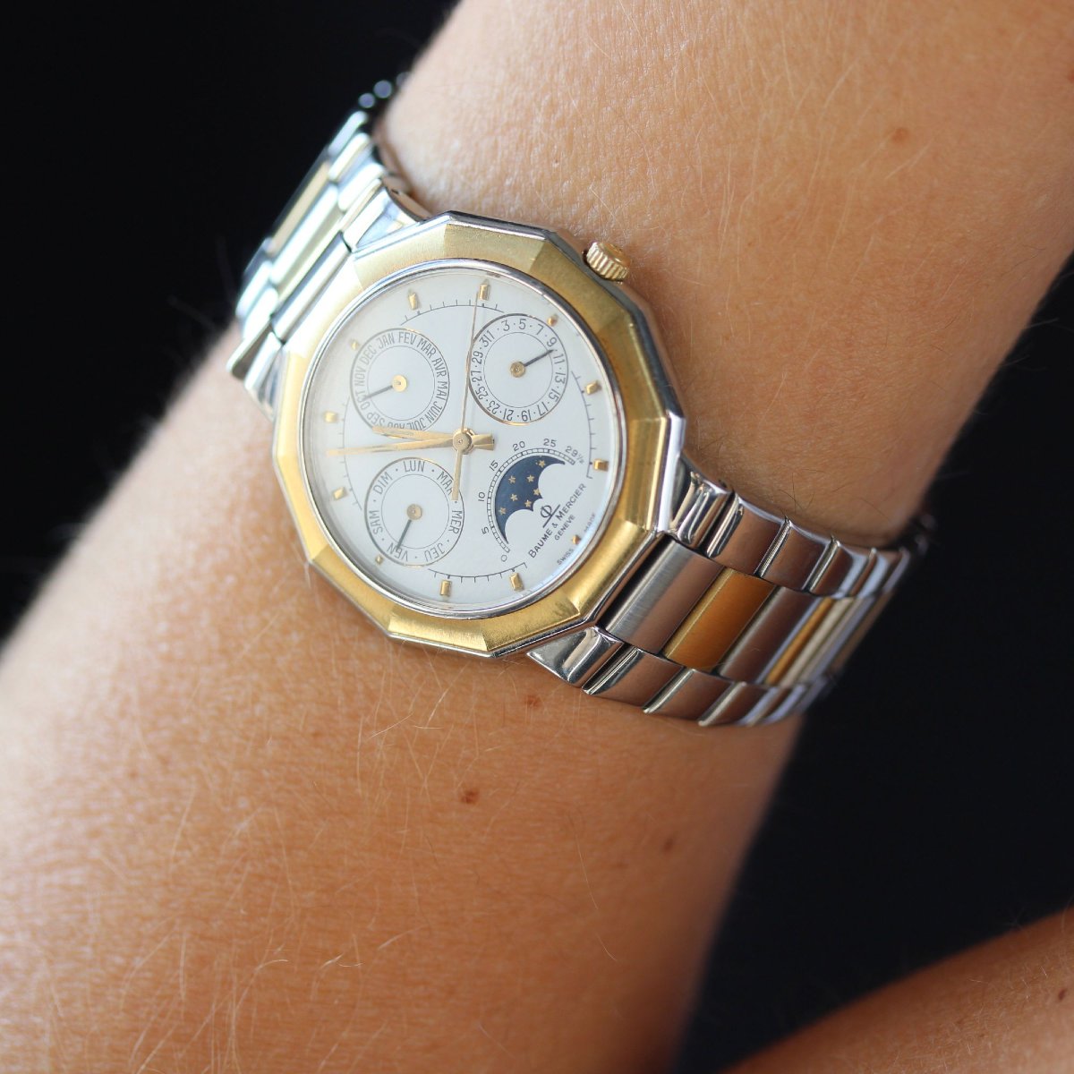 Montre Baume et Mercier Riviera Calendrier Face de la Lune-photo-2