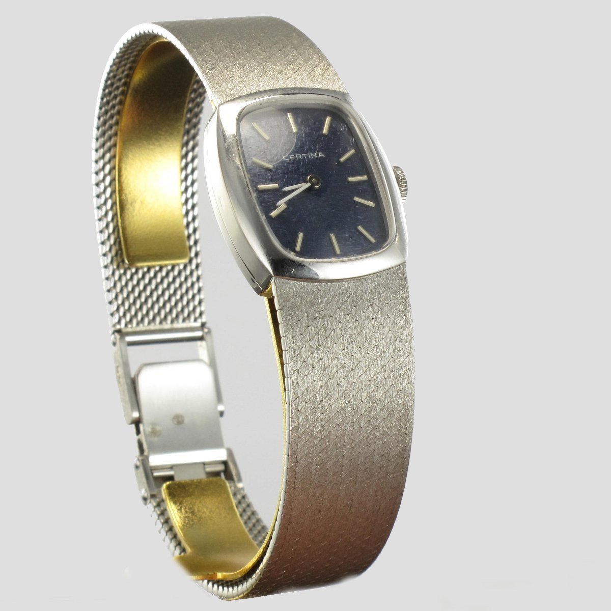 Montre Or Blanc Femme Vintage Certina-photo-5