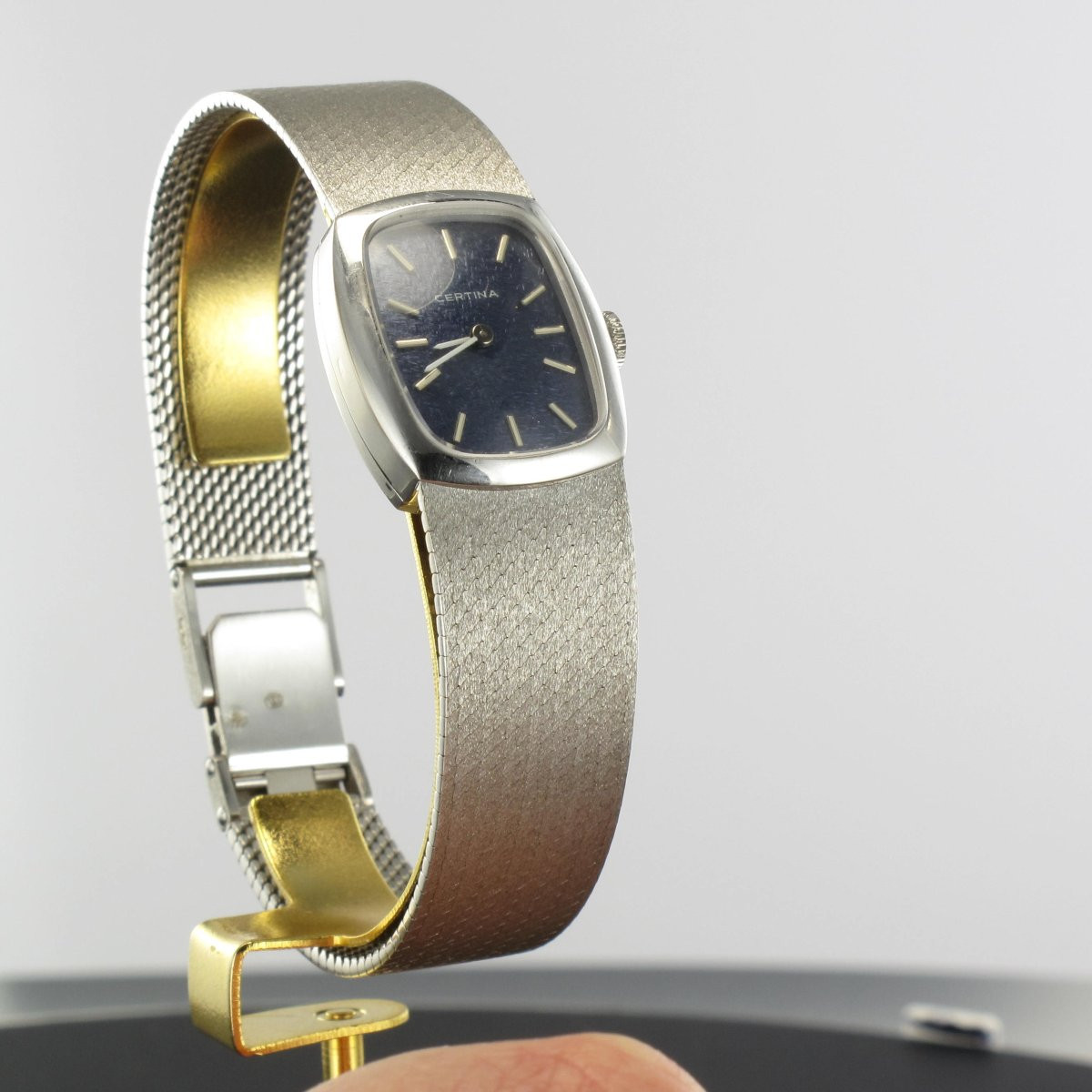 Montre Or Blanc Femme Vintage Certina-photo-7