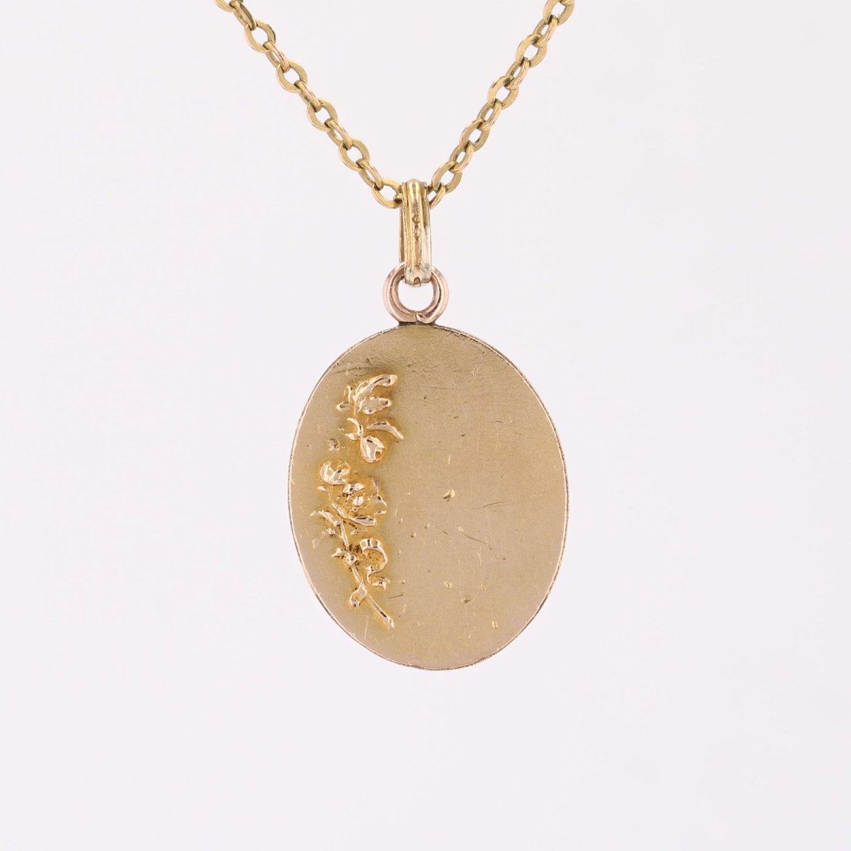 Médaille or rose rectangulaire portugaise-photo-4