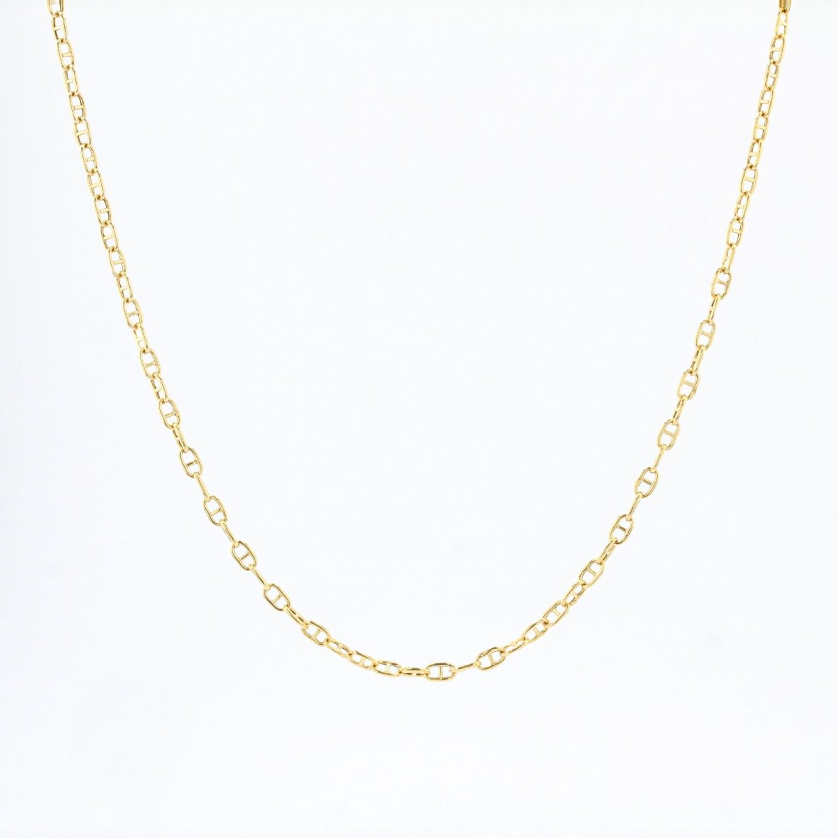Yellow Gold Marine Link Chain-photo-3