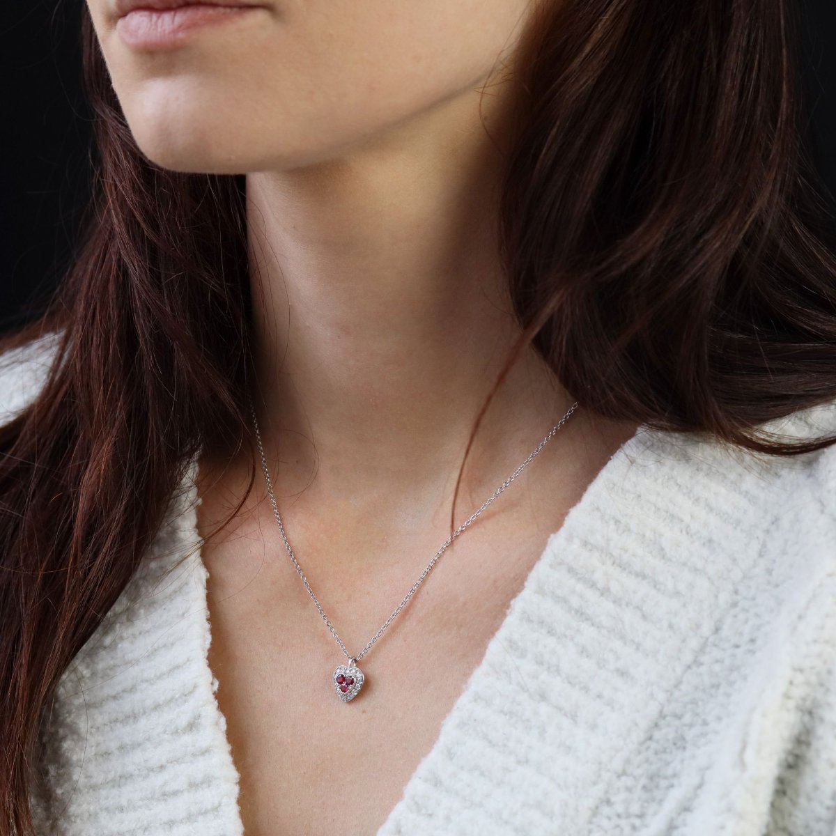 Pendant And Its Ruby And Diamond Chain-photo-4
