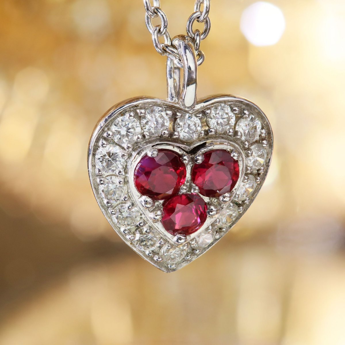 Pendant And Its Ruby And Diamond Chain-photo-6