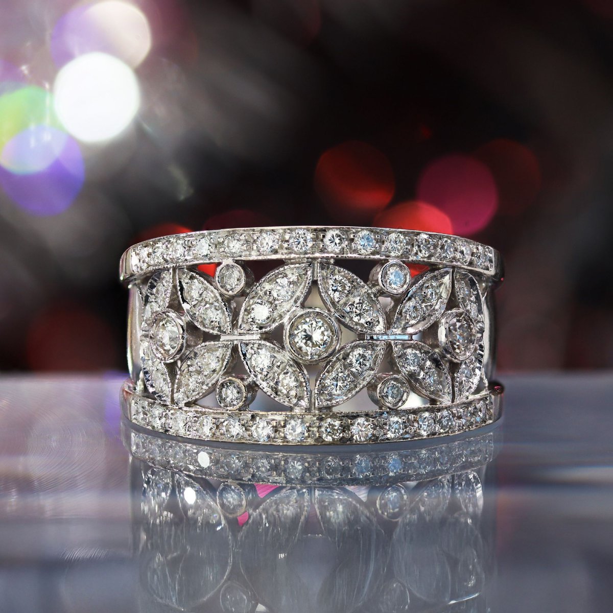 Bague Chimento or blanc diamants-photo-3