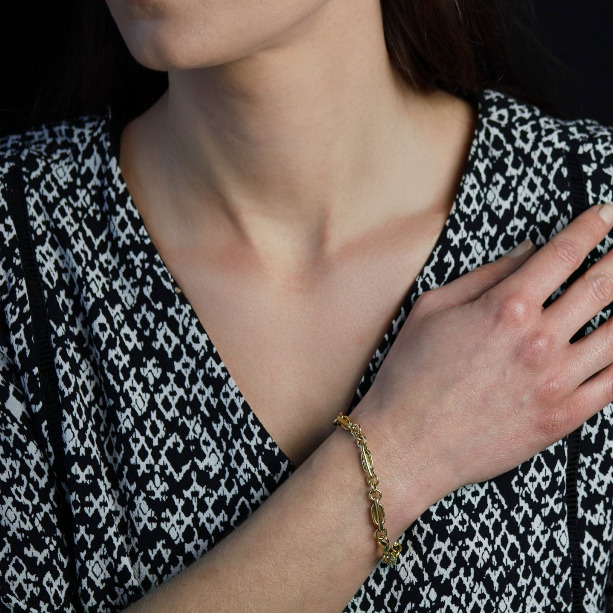 Vintage Yellow Gold Bracelet-photo-2