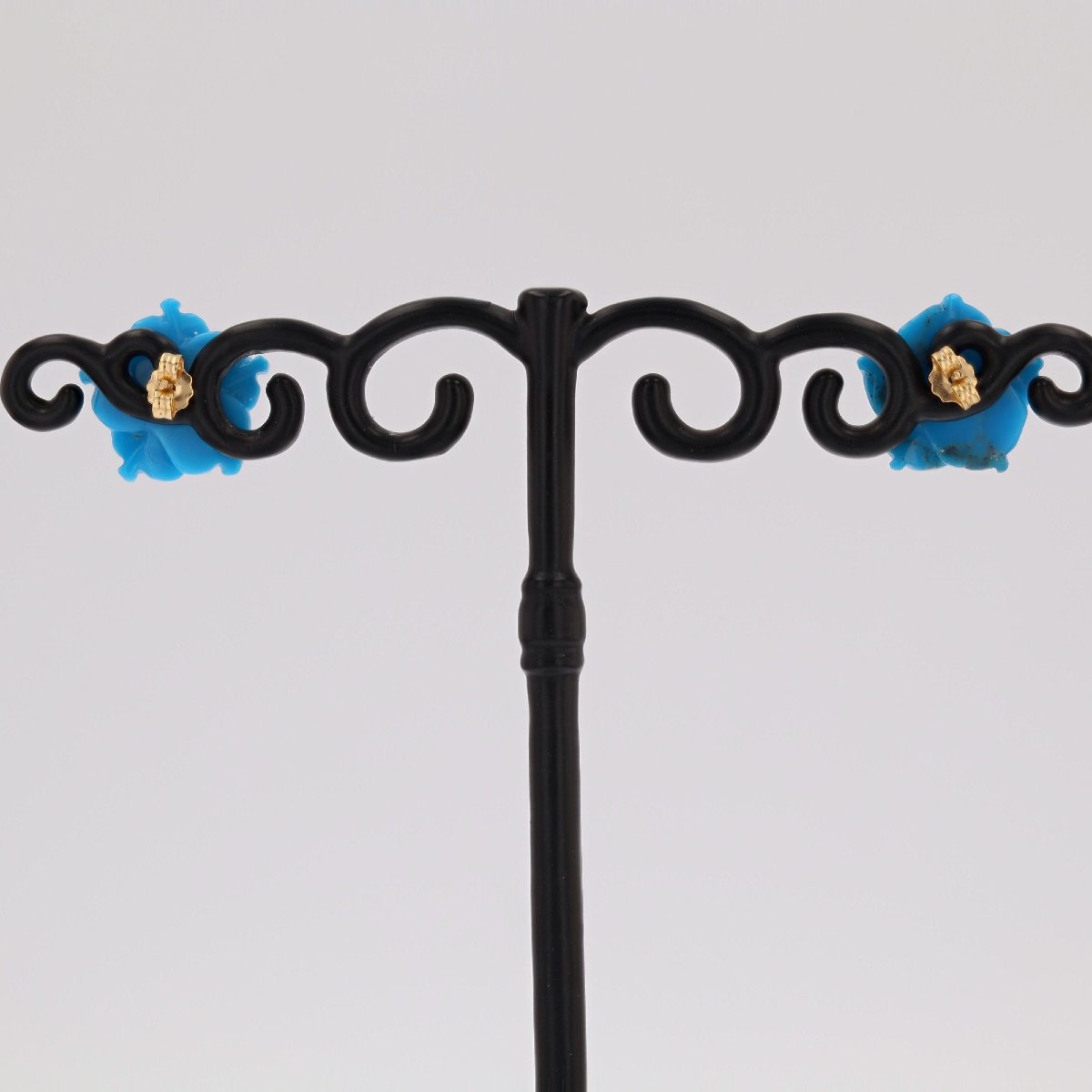 Turquoise And Cultured Pearl Earrings-photo-5