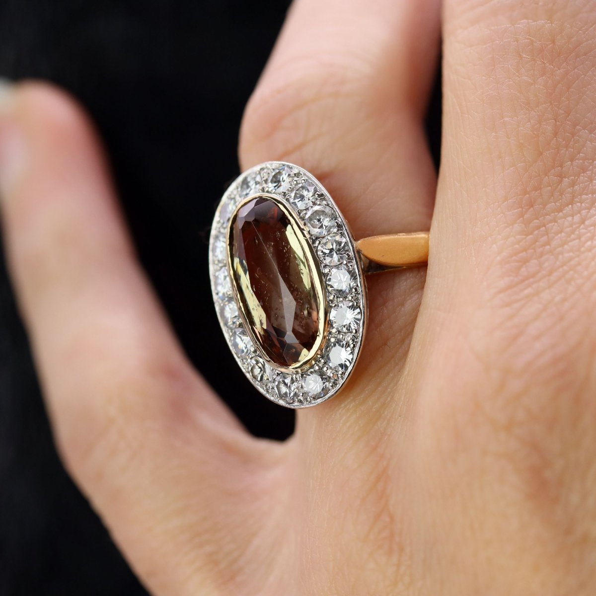 Antique Andalusian And Diamond Ring-photo-5