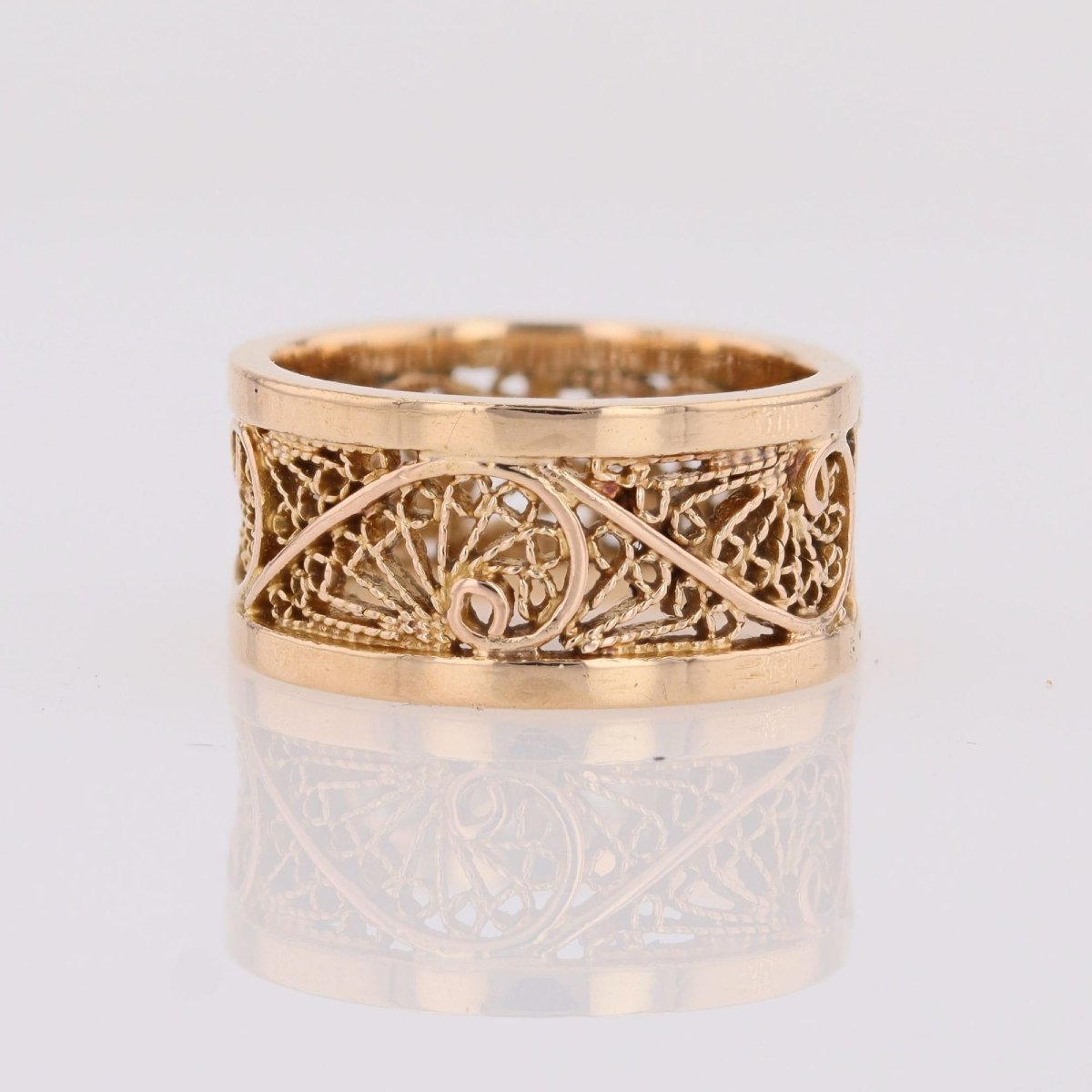 Filigree Rose Gold Ring-photo-4