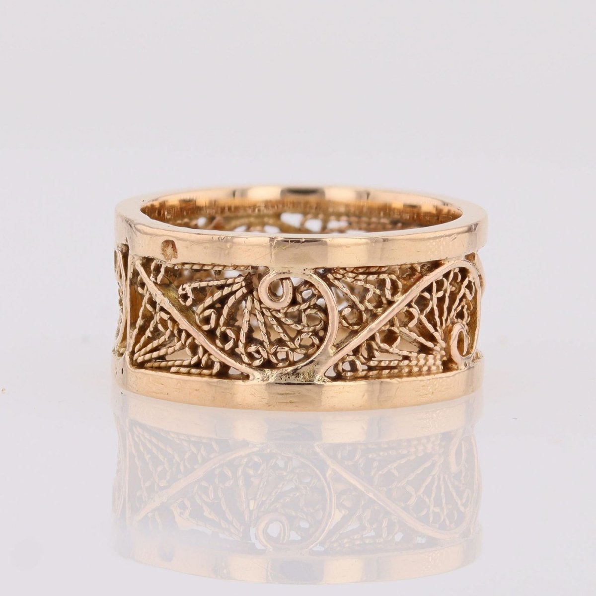 Filigree Rose Gold Ring-photo-1