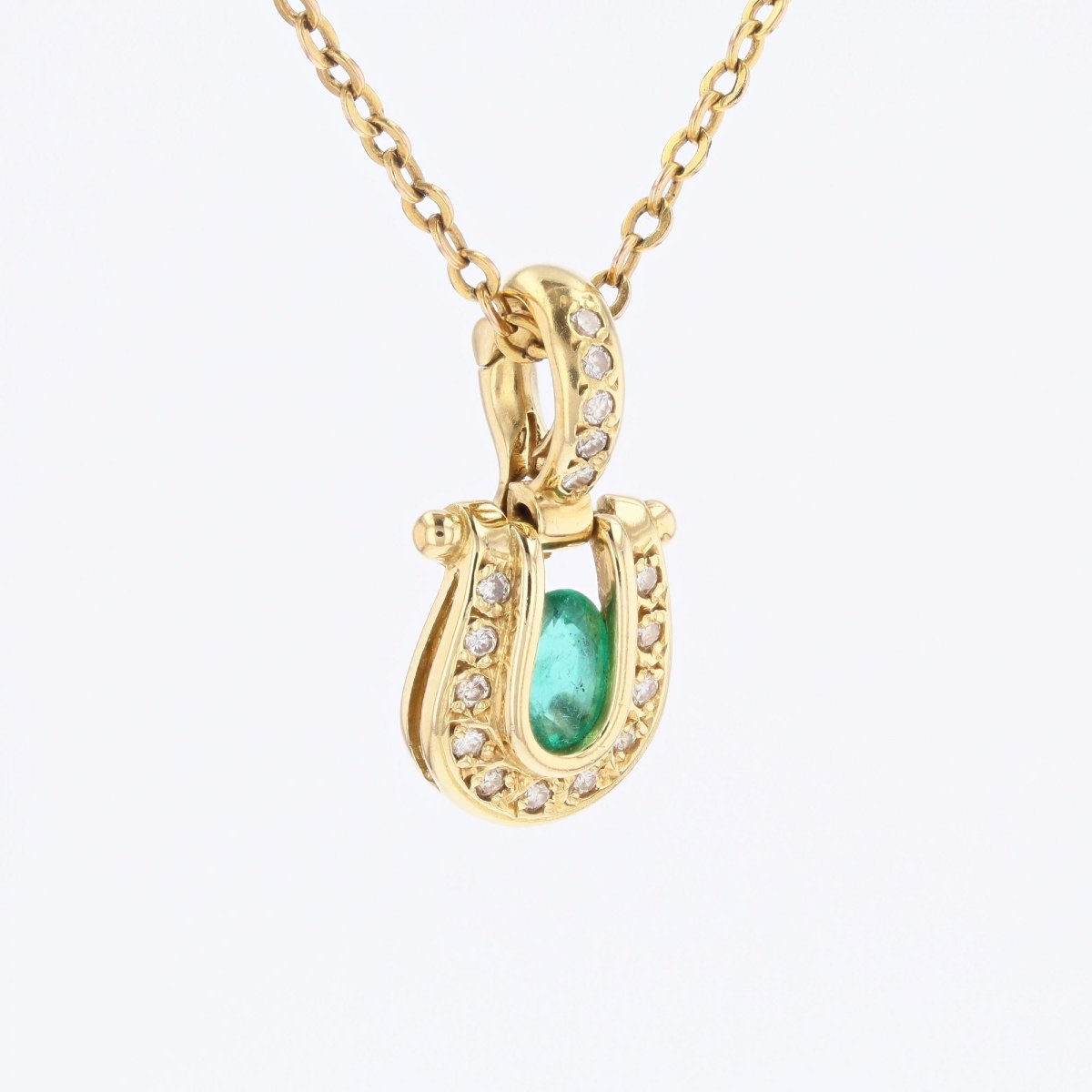 Pendentif émeraude diamants-photo-1