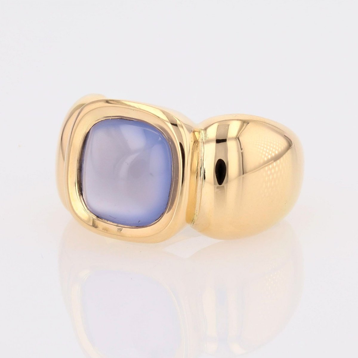 Chalcedony Ring, Sugarloaf Style, Rush-photo-5