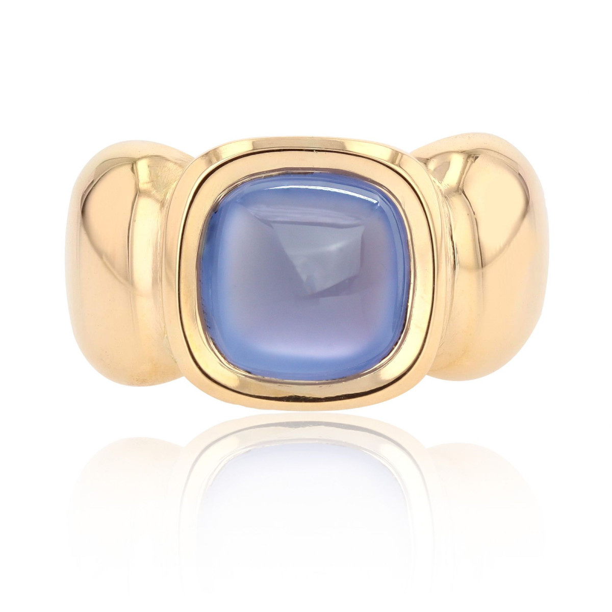 Chalcedony Ring, Sugarloaf Style, Rush