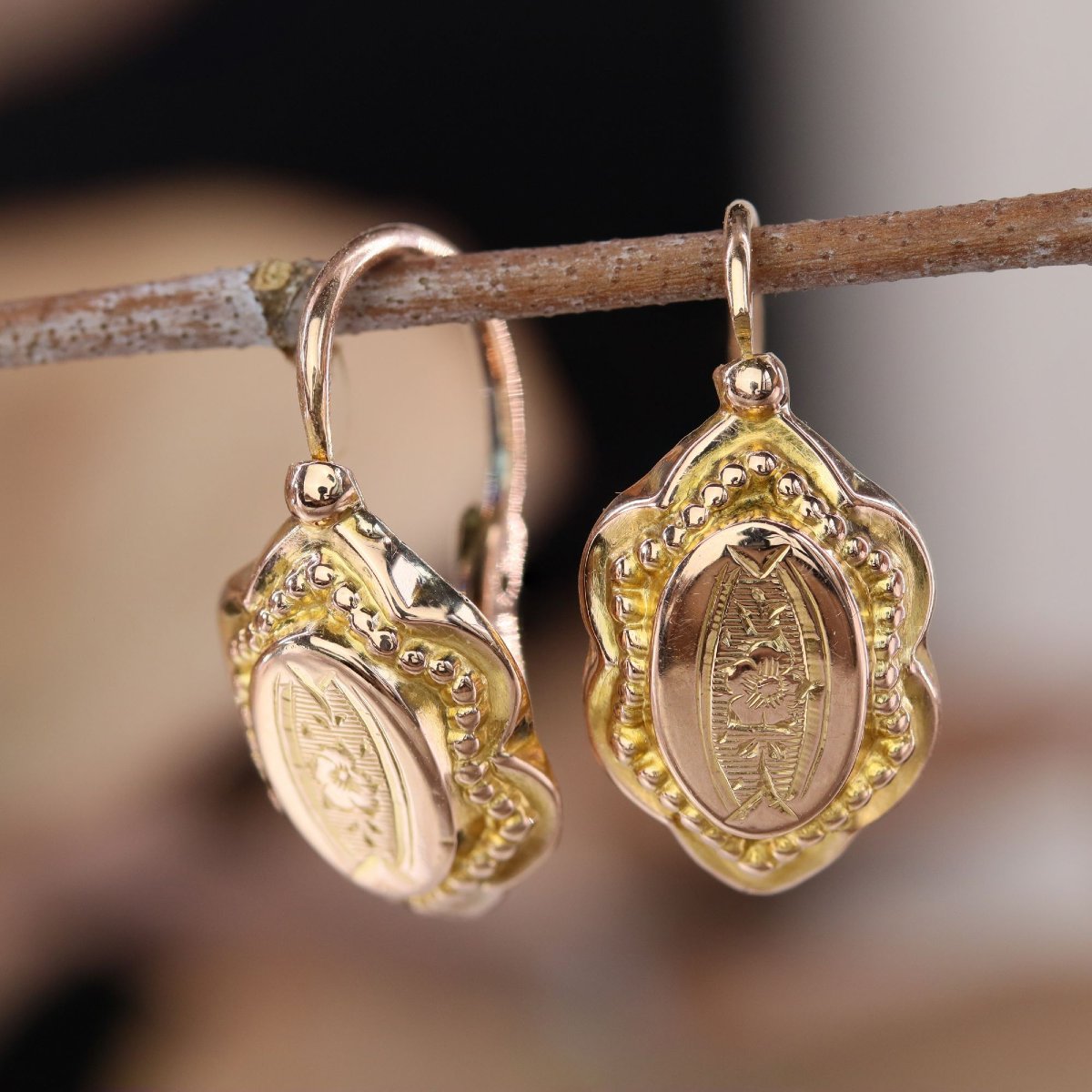 Antique Rose Gold Napoleon III Sleeper Lamps-photo-2