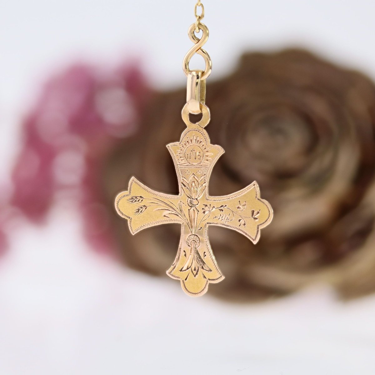 Rose Gold And Coral Rosary-photo-6